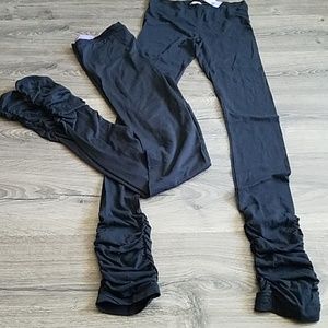 2 Free People intimately leggings black